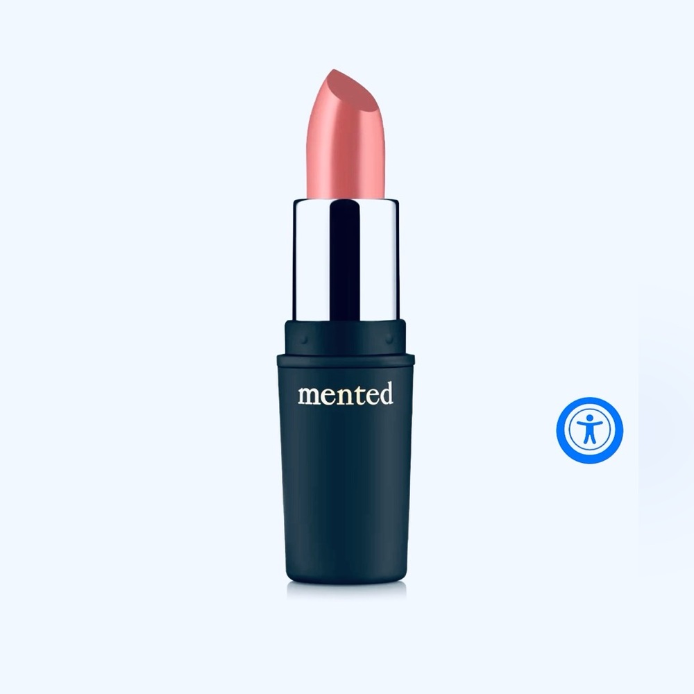 MENTED COSMETICS Semi-Matte Lipstick - Pretty In Pink, Full-Sized, NIB